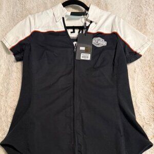Harley-Davidson Elemental Zip Front Short Sleeve Shirt
